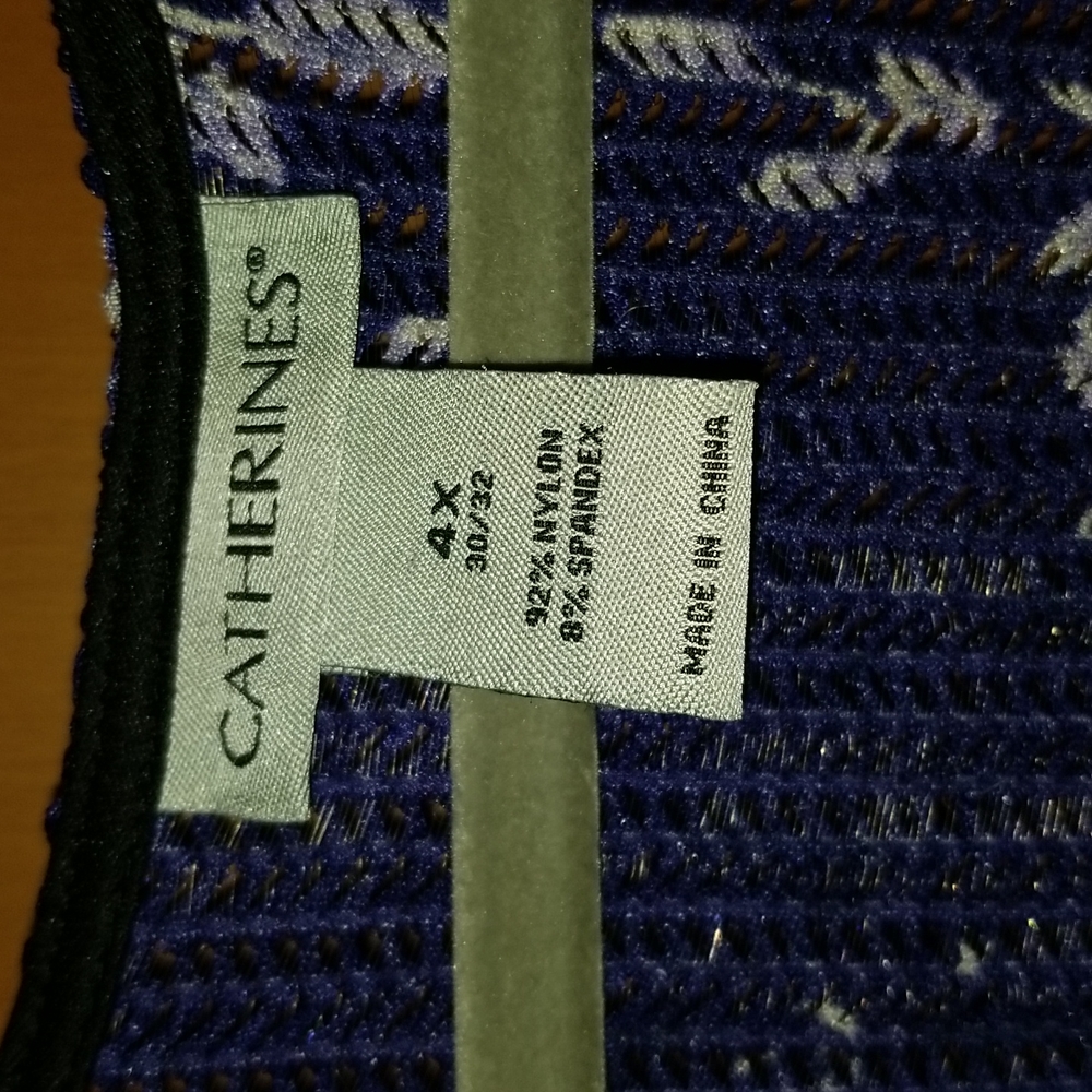 Catherines Purple and Black Floral Overpiece - Picture 3 of 3